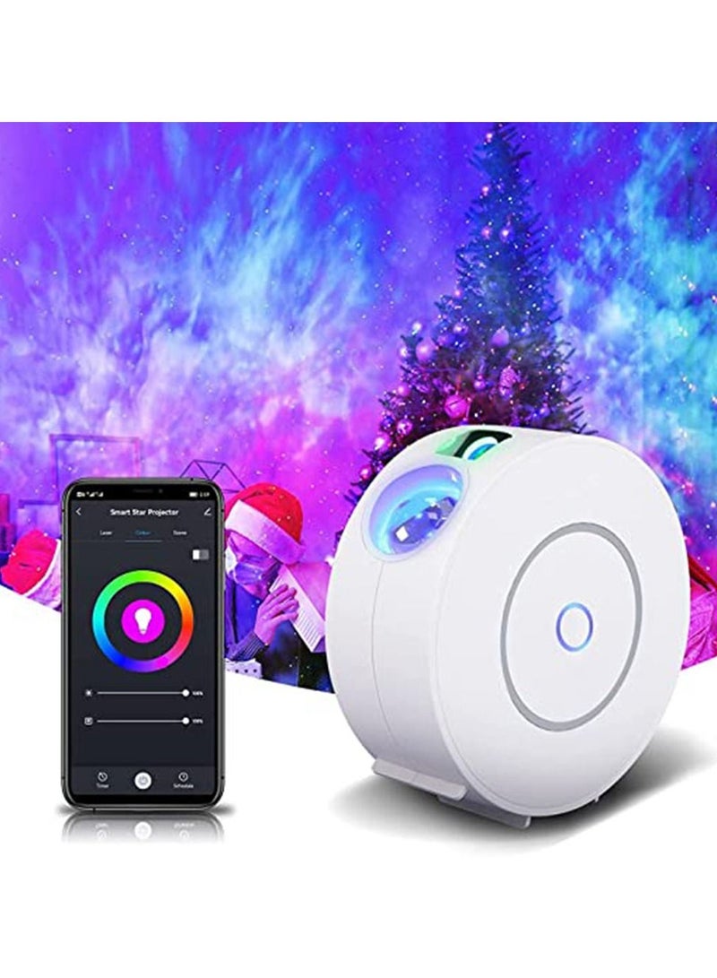 عربست جهاز عرض النجوم الذكي Galaxy Light - جهاز عرض النجوم بالليزر RGB LED للأطفال في غرف النوم وغرفة اللعب والمركز المنزلي، تطبيق ذكي يعمل بنظام WiFi (2.4 جيجا هرتز)  - Image 1