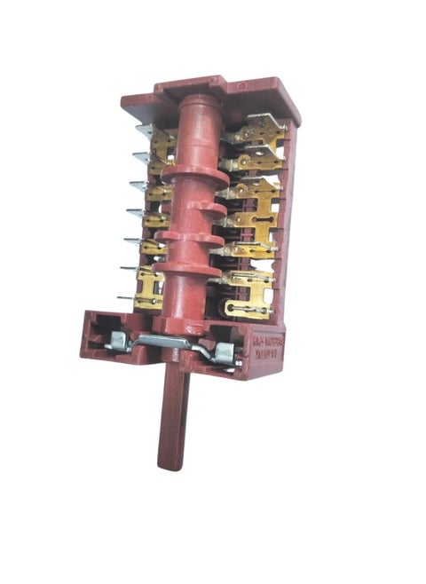 Rotary Selector Switch 7-6 Pin Clock Wise Rotation  16A 250V Heat Resistance Mechanical Rotary Switch for Oven with or Without