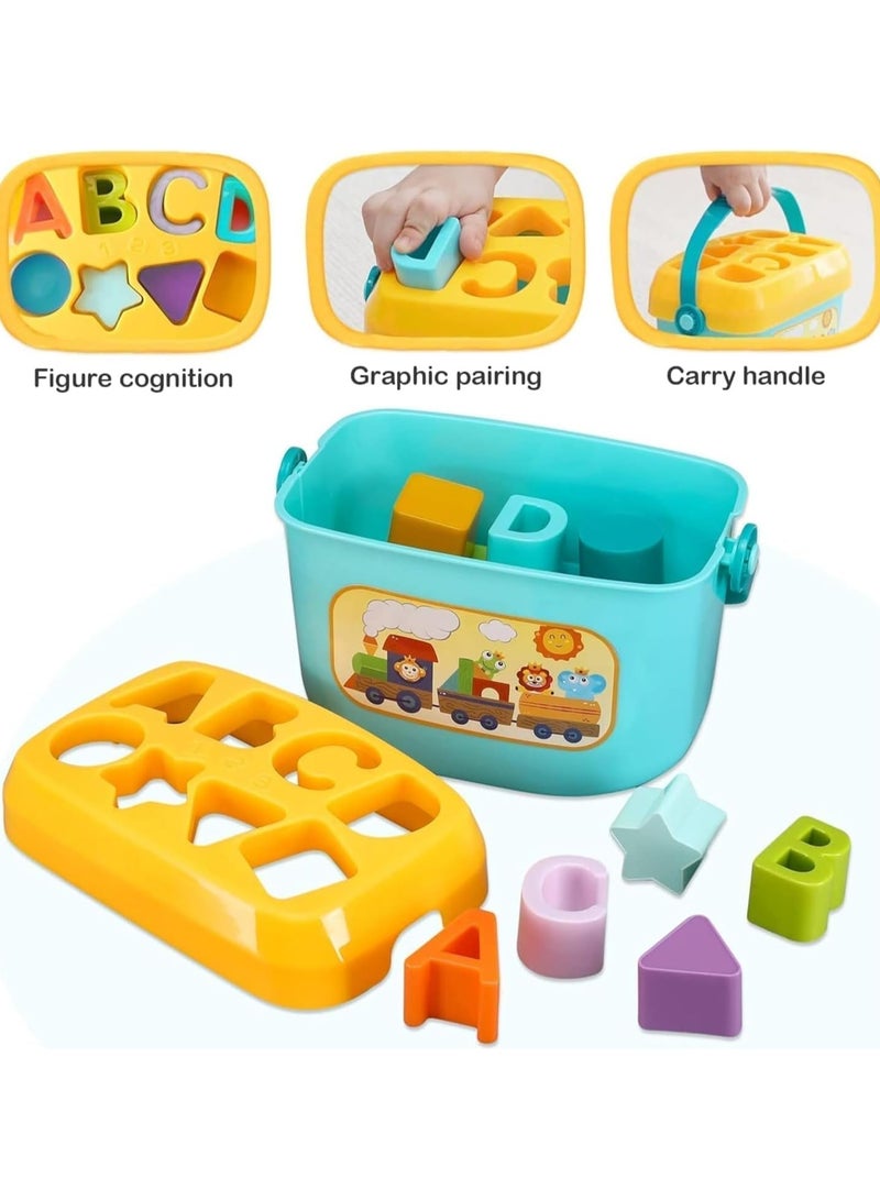 Generic Shape Sorter Toy with ABC Letters for Toddlers – Colorful Sorting Box with Handle – Educational Fine Motor Skills Toy for Baby Boys & Girls Ages 12 Months+ - Image 4