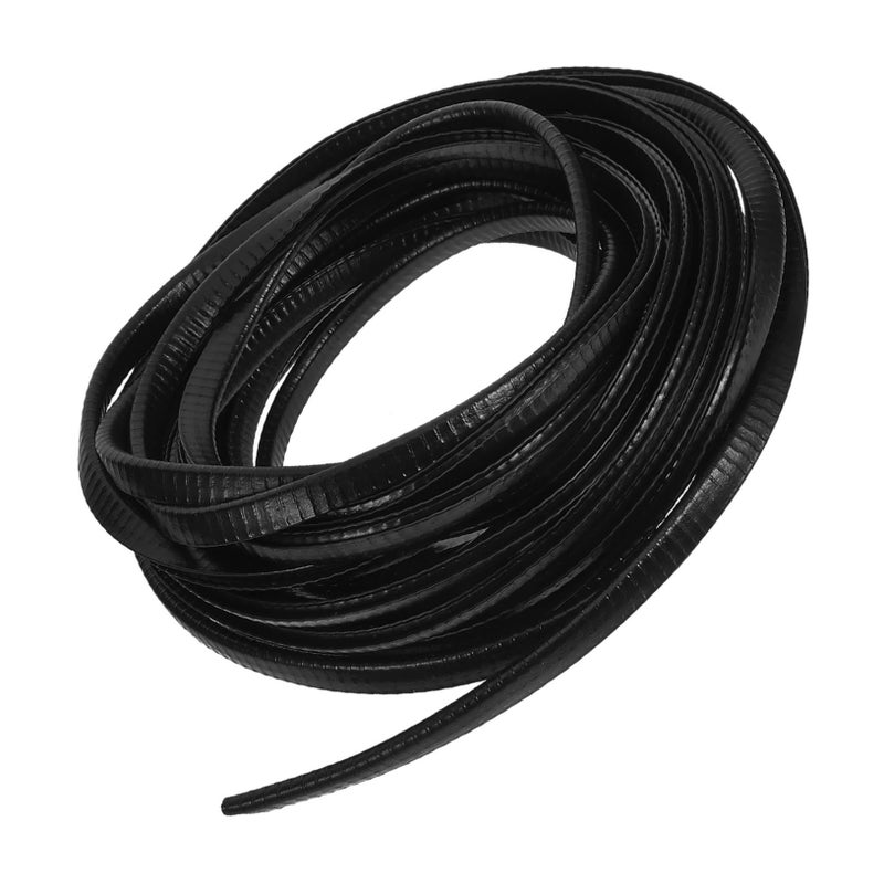 U Shape Rubber Door Strip Protector Black Easy Installation Anti Collision Vehicle Safety Decor - Image 2