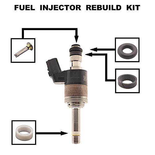 Haneex 4Set Fuel Injector Rebuild Seal O-Ring Micro Filter Gasoline Gasket Kit 16010-5R1-305 16010-5R1-315 For Honda Fit 2015-2019 1.5L KA6MT KACVT - Image 2