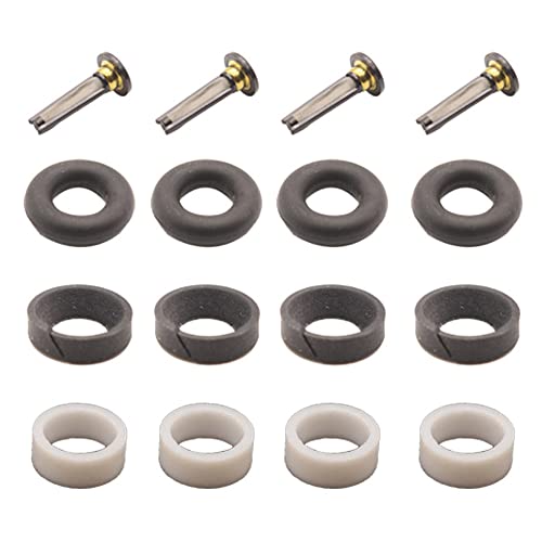 Haneex 4Set Fuel Injector Rebuild Seal O-Ring Micro Filter Gasoline Gasket Kit 16010-5R1-305 16010-5R1-315 For Honda Fit 2015-2019 1.5L KA6MT KACVT - Image 1