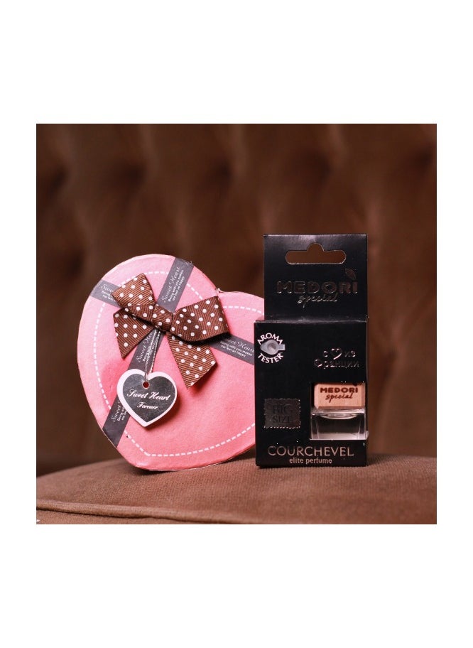 MEDORI - Liquid Hanging Car Air Freshener in a Cardboard Package with a Fragrance With luxurious enchanting Aroma scent tester Courchevel analogous to La vie es belle .Fragrance is made in France 6 ml - Image 1