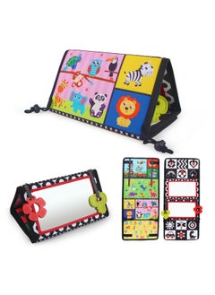 Generic Hah Mirror Cloth Book Baby Mirror Cloth Book Four-fold Mirror Double-sided Mirror Foldable Hah Mirror Toy Pendant-Specifications:LT6929-2 (opp Bag)  - Image 2