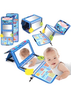 Generic Hah Mirror Cloth Book Baby Mirror Cloth Book Four-fold Mirror Double-sided Mirror Foldable Hah Mirror Toy Pendant-Specifications:LT6929-2 (opp Bag)  - Image 1