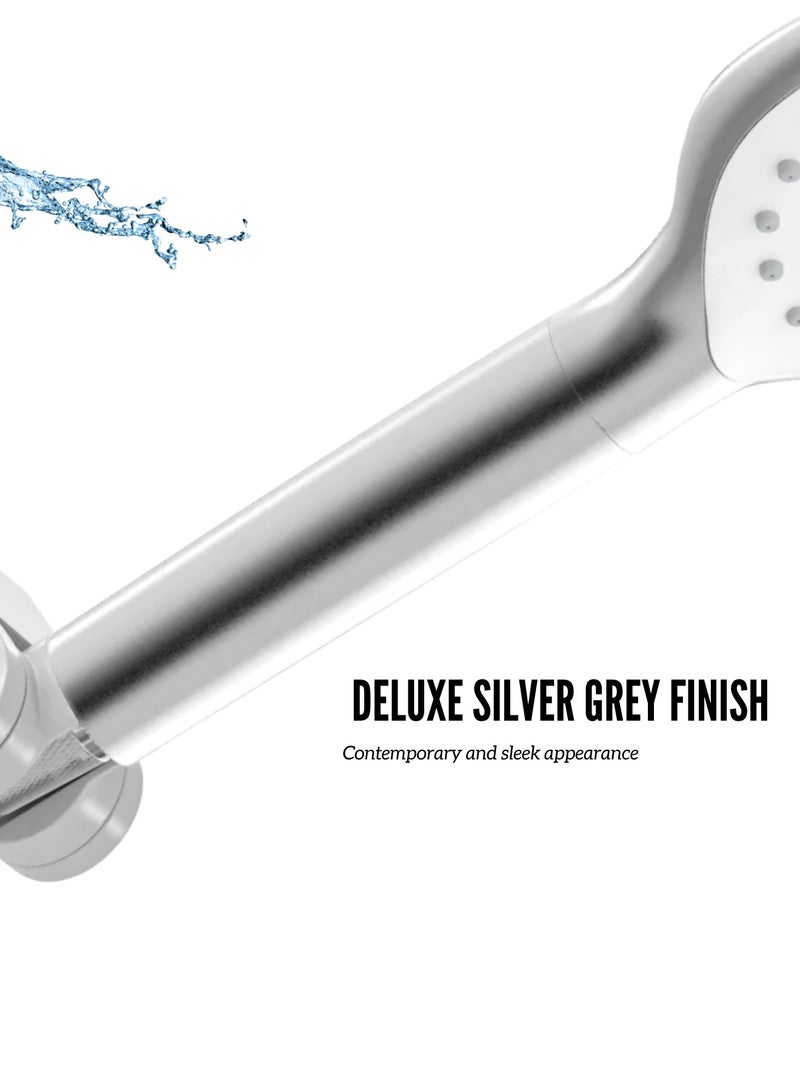 MAAT Hand Shower Set | Deluxe Silver Grey | Premium Turkish Shower Head | Stylish & Durable | Efficient Water Flow - Image 3