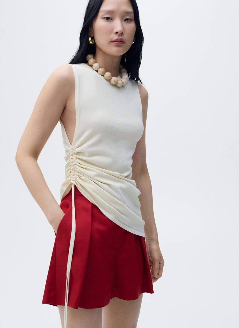 MANGO Linen-blend suit bermuda shorts - Image 3