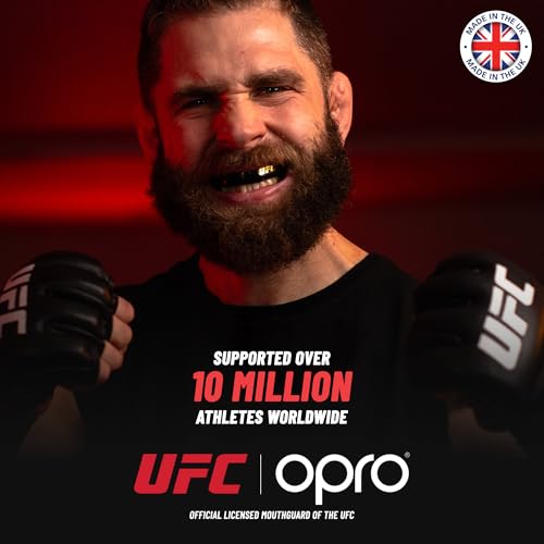 OPRO Bronze Level Youth UFC Moldable Mouth Guard Essential Fit Red Boxing Mouthguard for MMA Impact Sports Easy SelfFit Mouth Guard for Sports Football Hockey Includes Case - Image 3