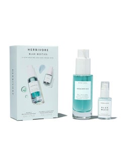 HERBIVORE HERBIVORE Blue Besties Duo – 2-Step Treatment for Acne-Prone Skin, Aquarius Cleanser (50 mL) & Blue Wave Serum (10 mL), Plant-Based, Vegan, Cruelty-Free  - Image 1