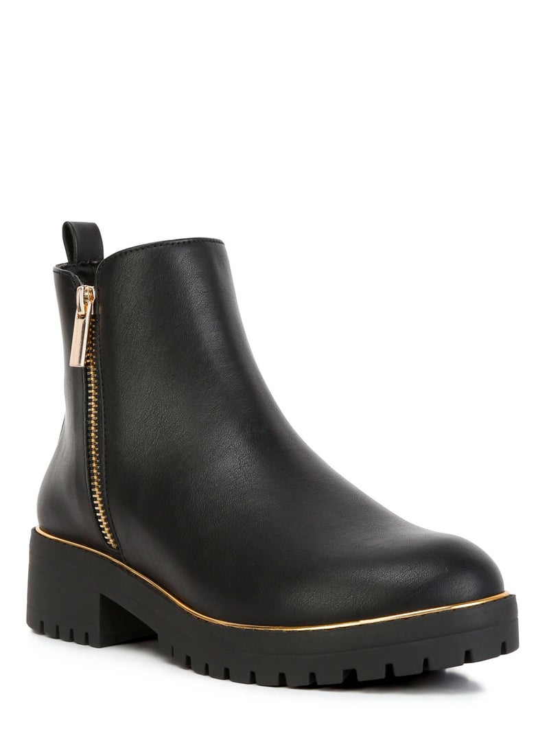 لندن راج أحذية نسائية من لندن راغ بكعب عريض وإطار معدني باللون الأسود - Image 2