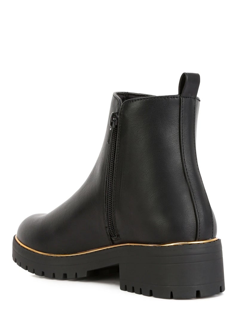 لندن راج أحذية نسائية من لندن راغ بكعب عريض وإطار معدني باللون الأسود - Image 3