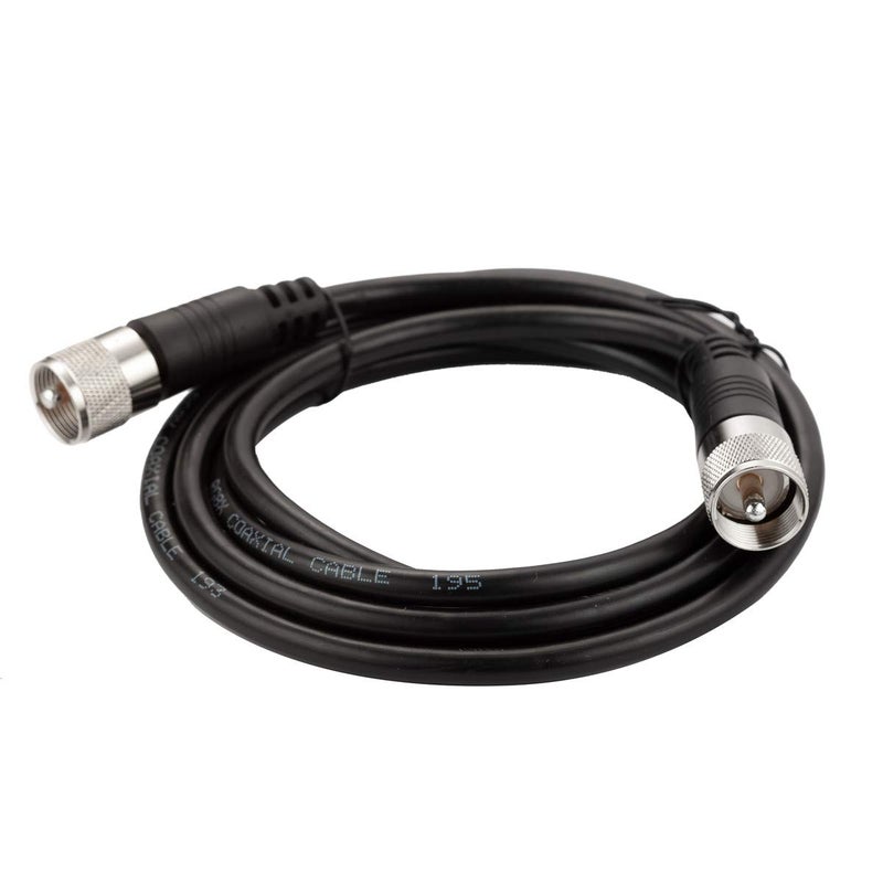 RFAdapter RG8x Coaxial Cable, PL259 CB Coax Cable, 10ft UHF Male to Male CB Antenna Cables Low Loss, 50 Ohm for HAM Radio Antenna - Image 1