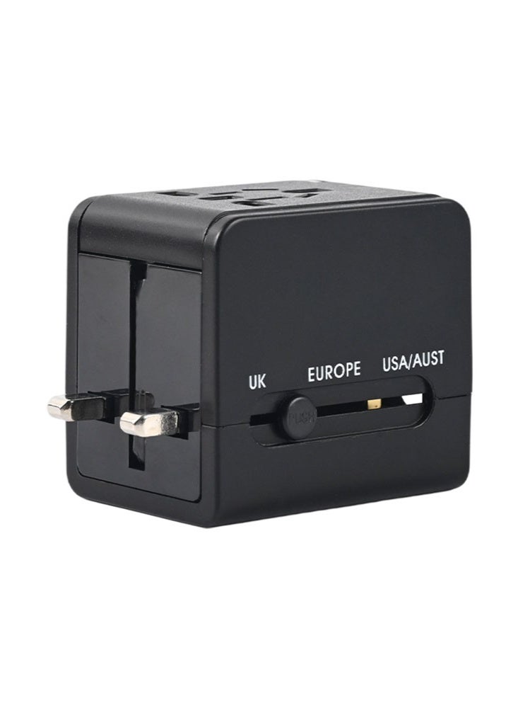 Universal Travel Adapter Worldwide Plug Adaptor with USB-C, International Power Adapter with 1 USB1Type-C Ports All in One Travel Adaptor Multi USB Wall Charger for European USA UK EU AUS(Type C/G/A