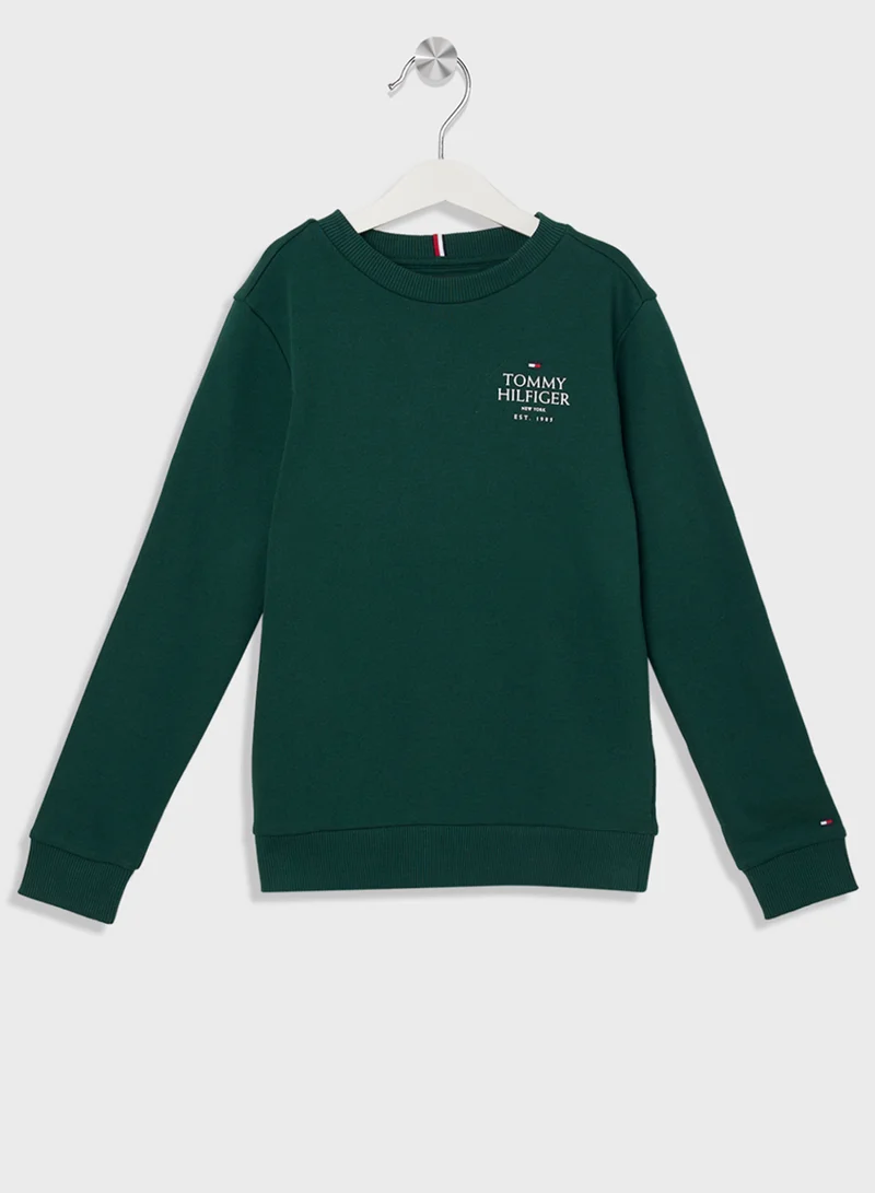 تومي هيلفيغر Youth Logo Sweatshirt