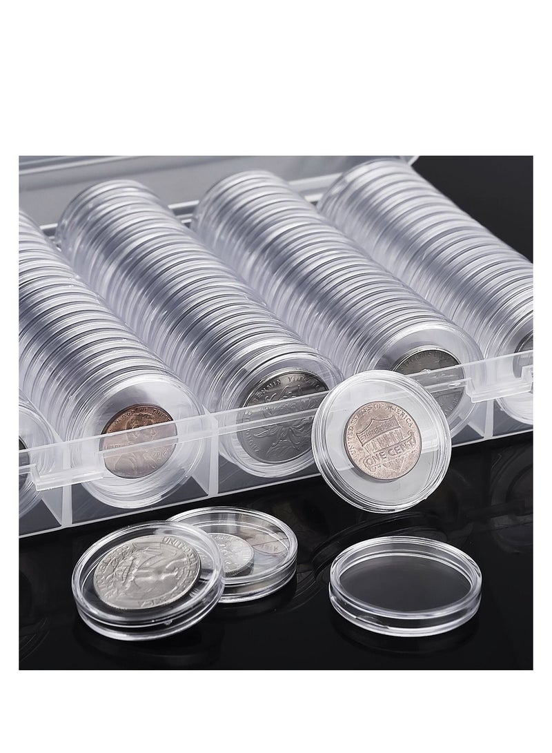 Y&D Commemorative Coin Protection Box, Collection Storage Capsules and 100 Pieces Protect Gasket Holder Case with Organizer Box for Supplies, 30 mm - Image 4