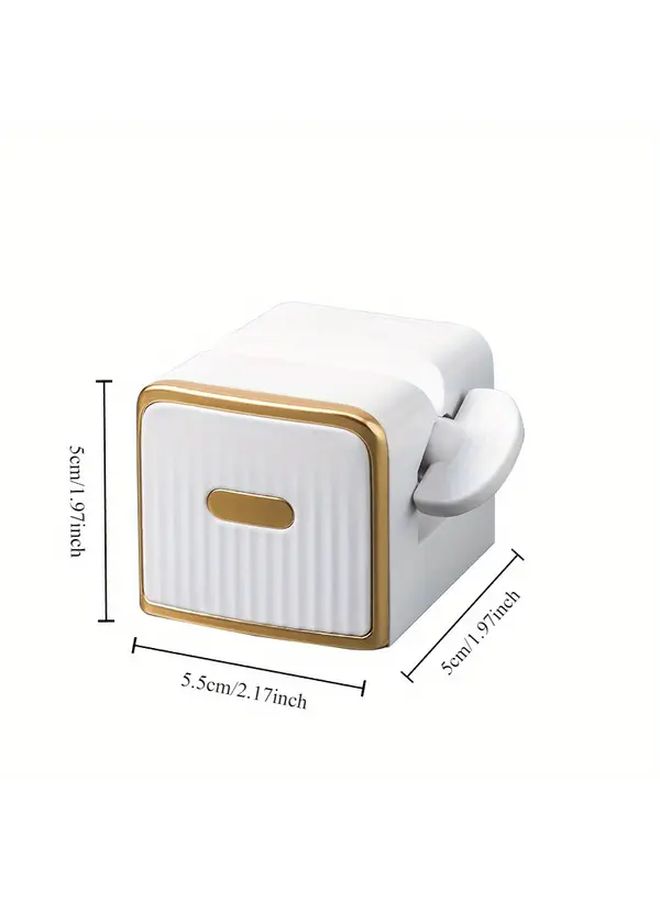 Green Manual Wall Mounted Toothpaste Dispenser Plastic Tube Squeezer No Power Required - Image 4