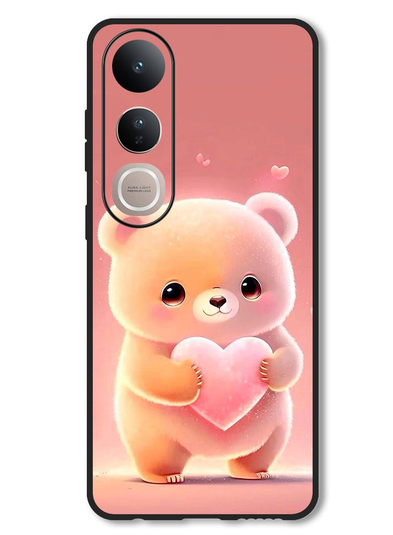 Theodor Case Compatible with Vivo V50 Lite Protection Shockproof Bumper Cover Panda Holding Heart - Image 1