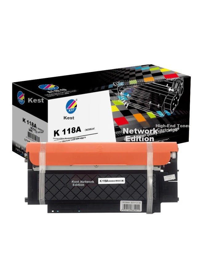 Kst K 118a Toner Cartridge W2080a With Chip For Hp Laser 150a/color Laser Mfp 178/179, 1000 Pages, Black, Network Version - Image 1