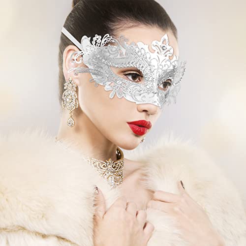 Coddsmz Couple Masquerade Mask Set Venetian Party Mardi Gras Halloween Costume Fancy Dress Mask for Women Men - Image 2