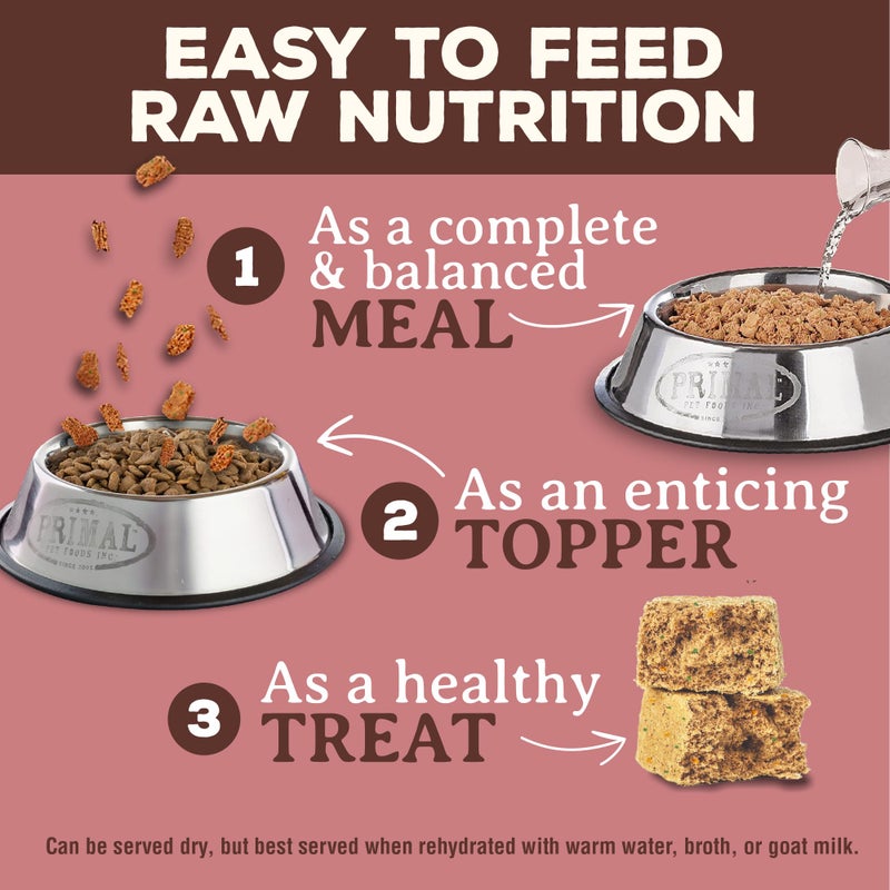Primal Pet Foods Primal Freeze Dried Raw Dog Food Nuggets, Turkey & Sardine Complete & Balanced Meal, Also Use as Topper or Treat, Premium, Healthy, Grain Free, High Protein Raw Dog Food, 14 oz - Image 4