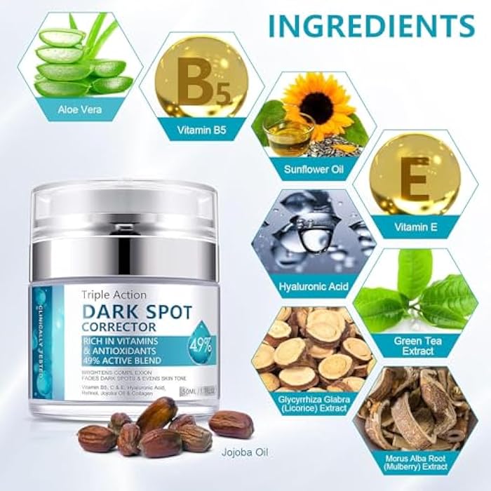 Crema para Manchas Oscuras en La Cara, Cremas para Quitar Manchas de La Cara, Crema para Las Manchas de La Cara, 50 ML / 1.7 FLOZ - Image 2