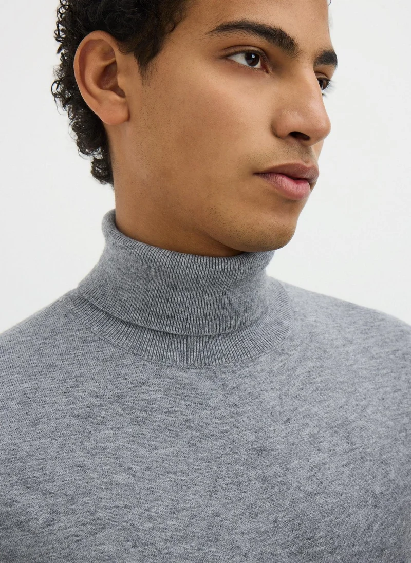 Matalan Grey Smart Roll Neck Jumper