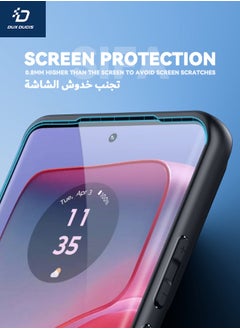 دوكس دوتشيز حافظة Motorola Edge 50 Pro مع حبل قصير، غطاء خلفي نحيف مضاد للسقوط ومقاوم للصدمات من الدرجة العسكرية، [ملمس متجمد] [شهادة SGS مقاومة للسقوط] [ملمس انسيابي] حافظة لهاتف Motorola Edge 50 Pro 5G  - Image 5