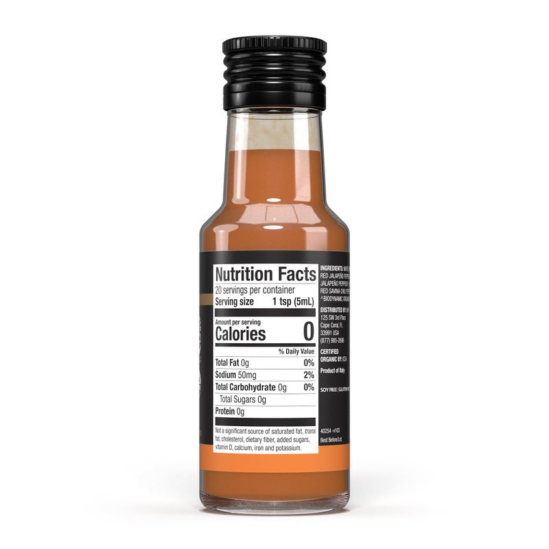 Dr. Mercola Solspring Biodynamic Organic Hot Sauce, Medium, 3.4 Fl. Oz. (100 mL), Jalapeno & Red Savina Peppers, Non-GMO, Gluten Free, Soy Free, Certified USDA Organic, Demeter Certified - Image 2