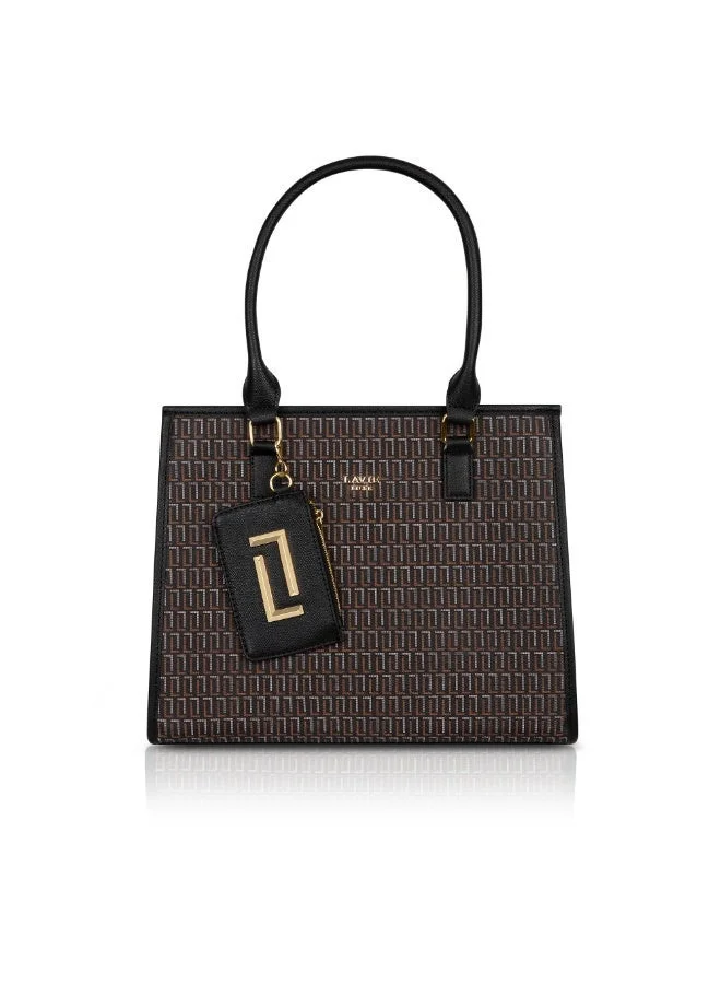 Lavie Luxe Women's Mono Quad25 Large Handbag (Black)