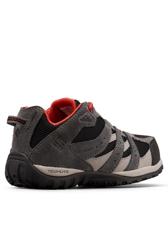 Columbia Redmond Waterproof Low Rise Hiking Shoes for Kids, Black Flame, 32 EU - Image 2