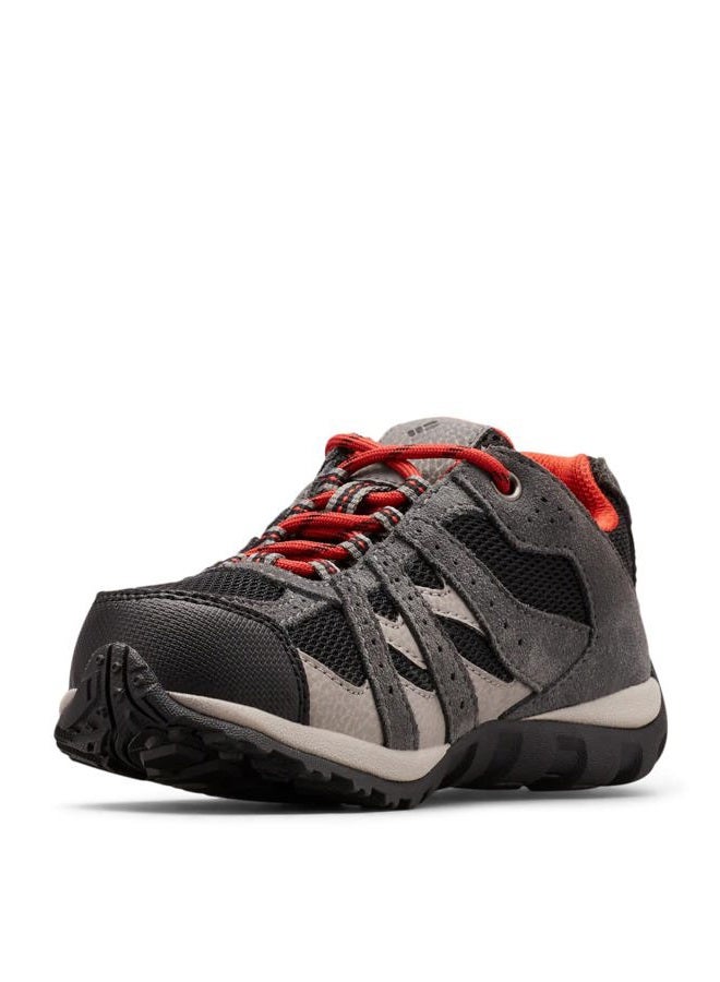 Columbia Redmond Waterproof Low Rise Hiking Shoes for Kids, Black Flame, 32 EU - Image 4