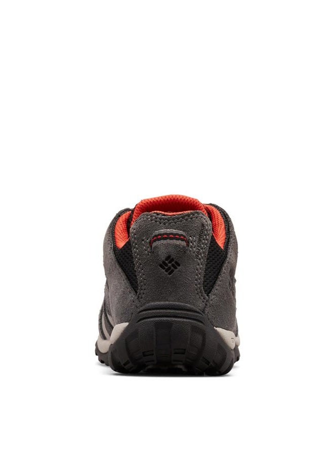 Columbia Redmond Waterproof Low Rise Hiking Shoes for Kids, Black Flame, 32 EU - Image 3