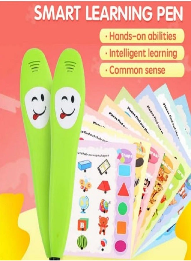 ماركة غير محددة - Smart Logic Reading Y ~Pen Learning Toys With 12pcs 2 ~Side Learning Cards 120 Knowledge Point Early Interesting Educational Toys - Image 1