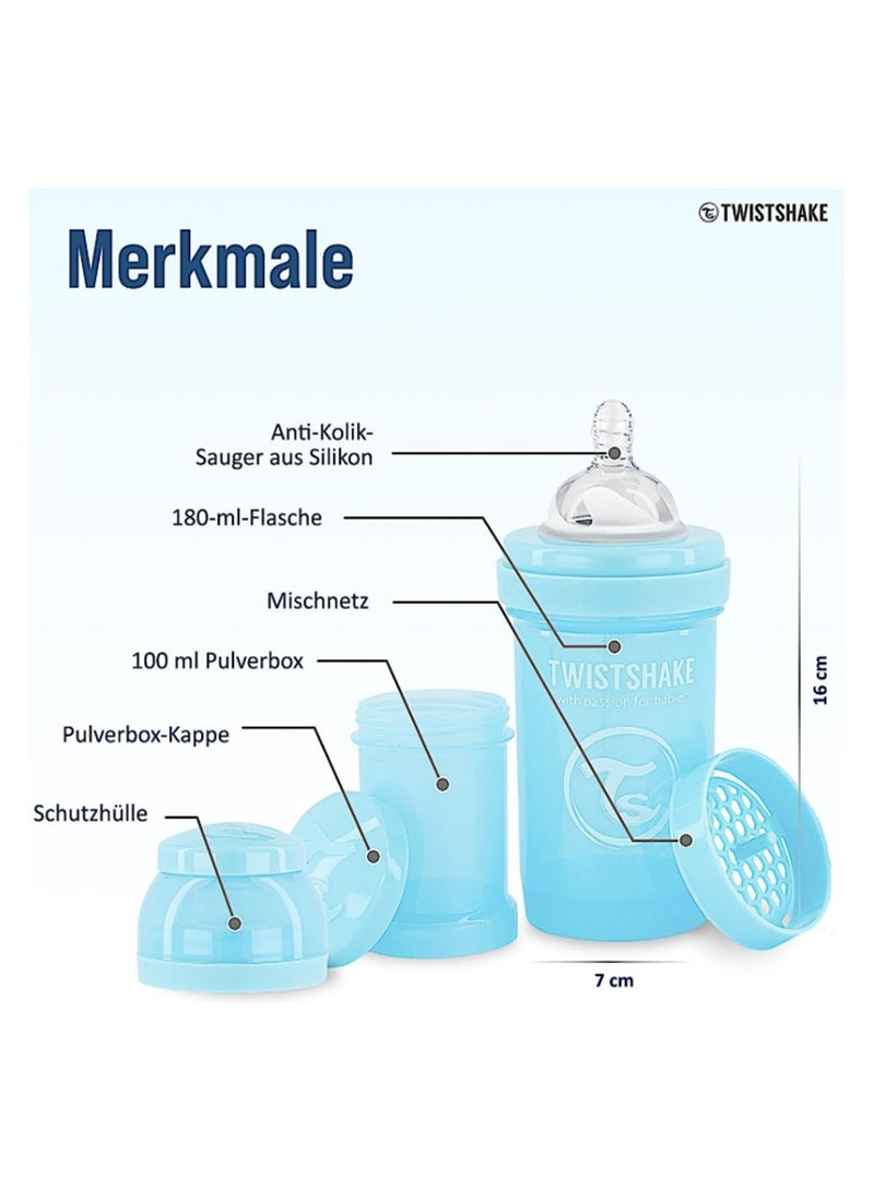 TWISTSHAKE Twistshake Anti-Colic 180ml Pastel Blue - Image 4