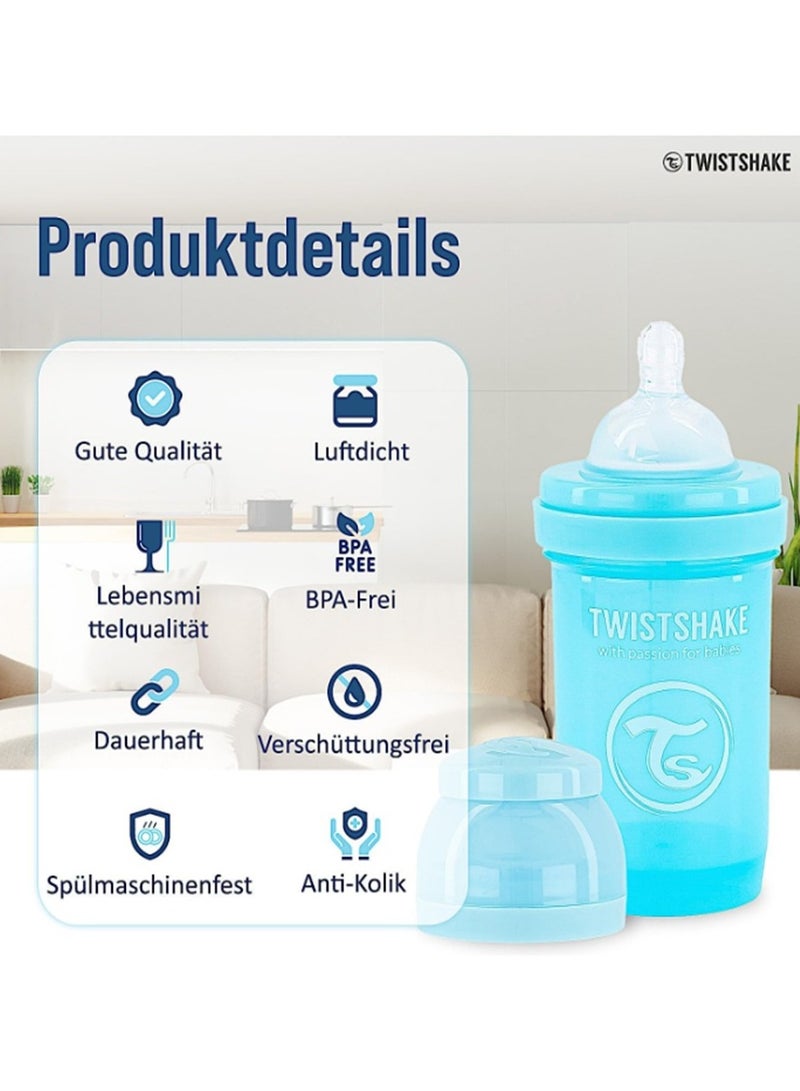 TWISTSHAKE Twistshake Anti-Colic 180ml Pastel Blue - Image 5