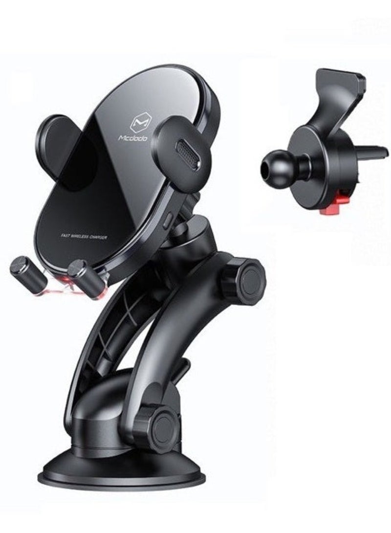 Mcdodo CH-762 | شاحن لاسلكي مغناطيسي بقوة 15 واط مع حامل للسيارة - Image 1