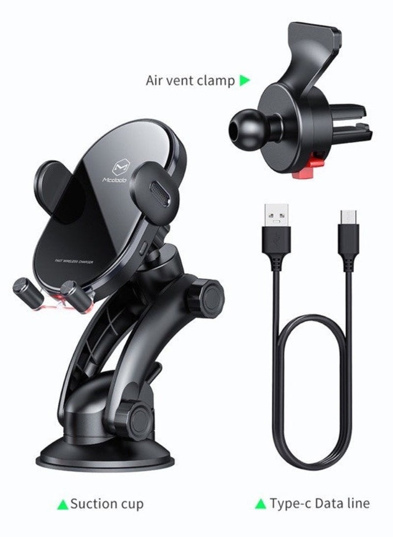 Mcdodo CH-762 | شاحن لاسلكي مغناطيسي بقوة 15 واط مع حامل للسيارة - Image 3