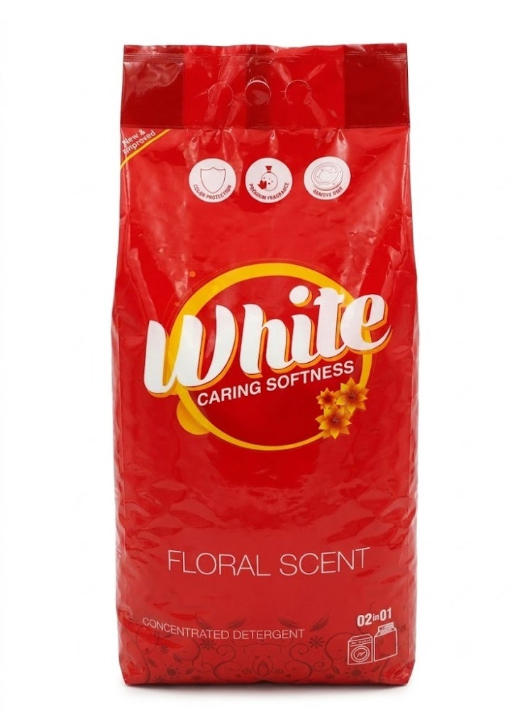 WHITE Detergent Powder 6KG – 2IN1 Laundry Washing Powder Deep Clean Stain Remover Fresh Clothes | FLEXI BAG