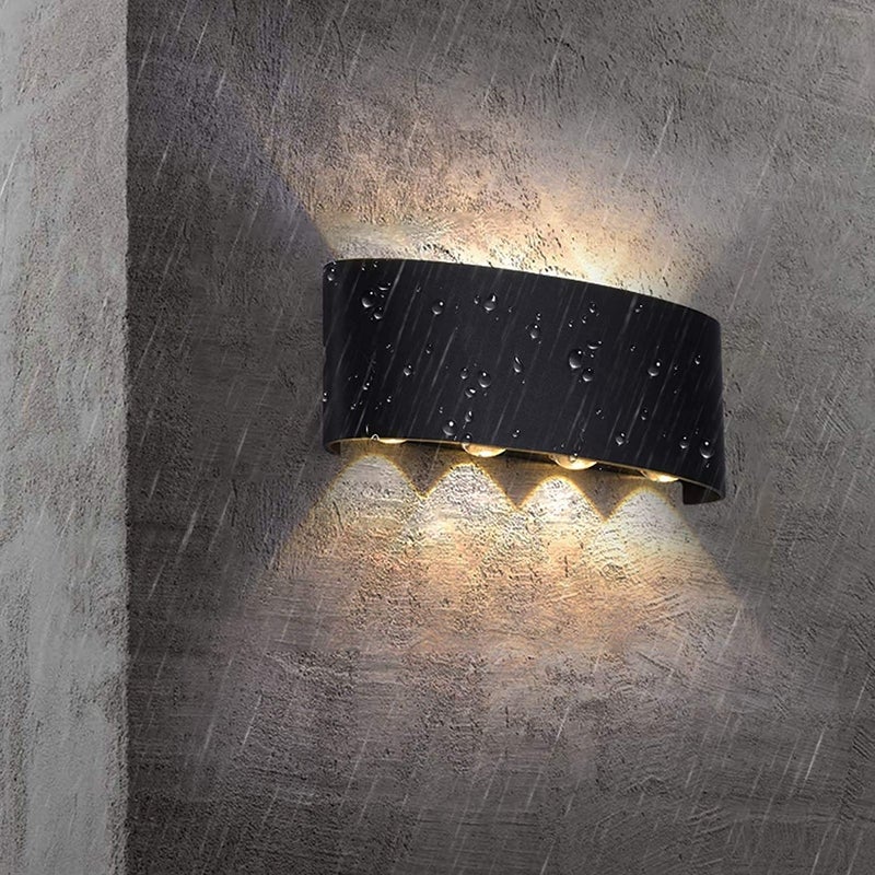 Groeien Pack of 2 Modern Wall Lamp 8W Indoor Up Down Wall Light Light Hallway Wall Sconce for Bedroom Corridor Living Room Stairs Warm White 2 - Image 3