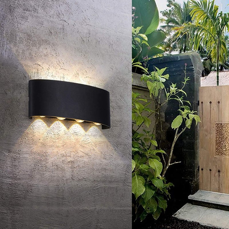 Groeien Pack of 2 Modern Wall Lamp 8W Indoor Up Down Wall Light Light Hallway Wall Sconce for Bedroom Corridor Living Room Stairs Warm White 2 - Image 4