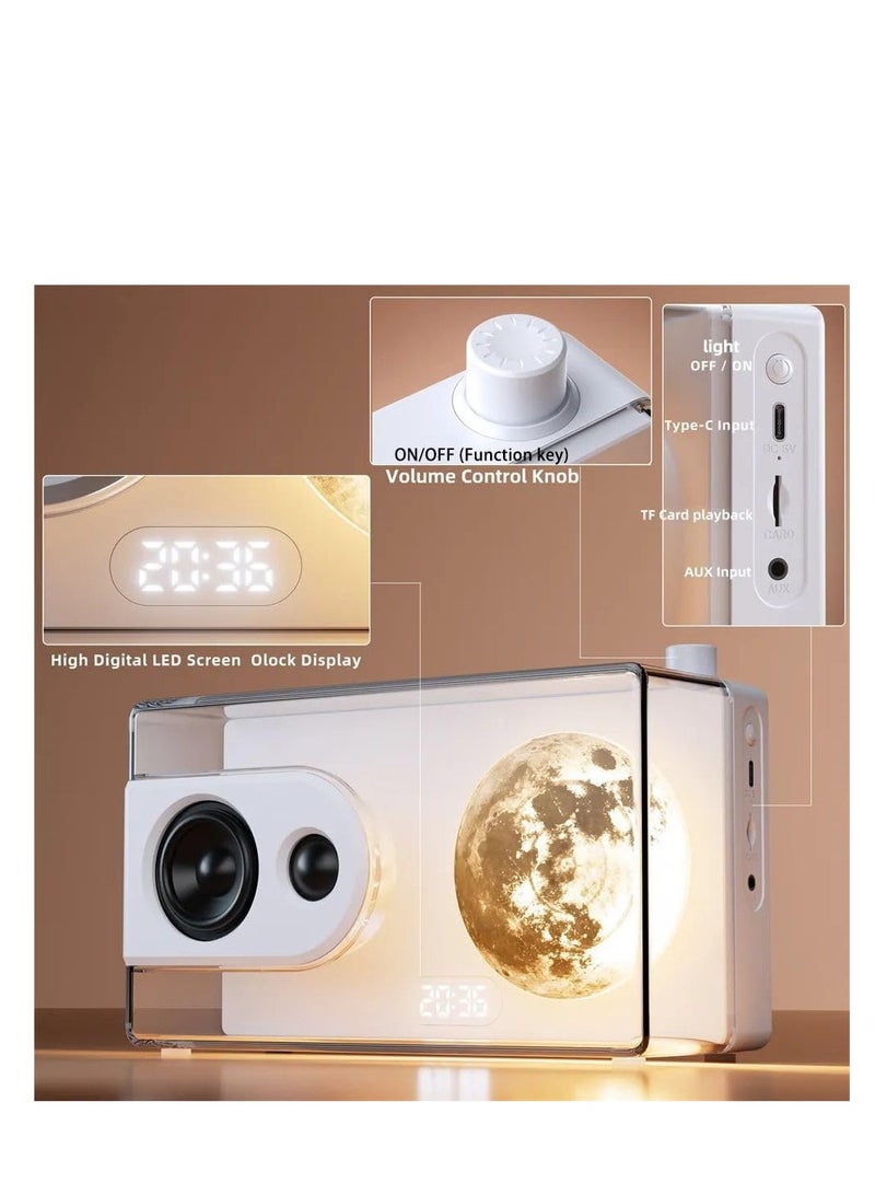 FIPKA Moonlight Treasure Box Bluetooth Speaker 3600mAh White Noise Sleep Aid Music Player with Ambient Light - Image 3