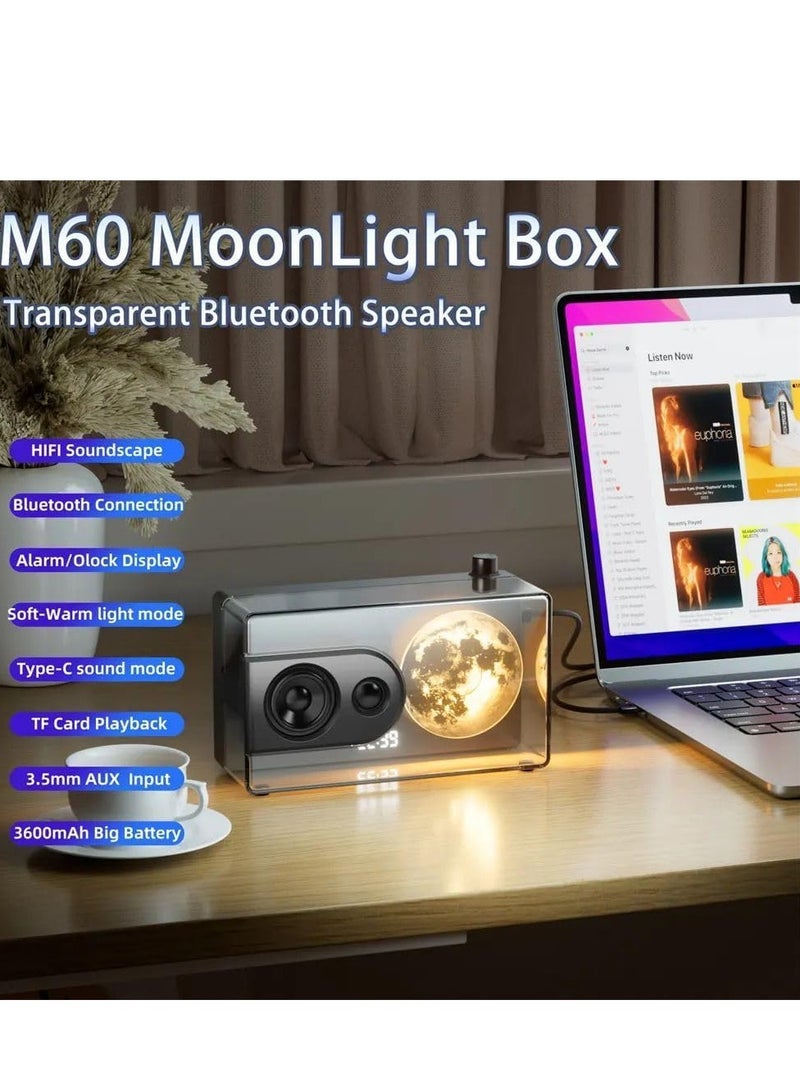 FIPKA Moonlight Treasure Box Bluetooth Speaker 3600mAh White Noise Sleep Aid Music Player with Ambient Light - Image 4