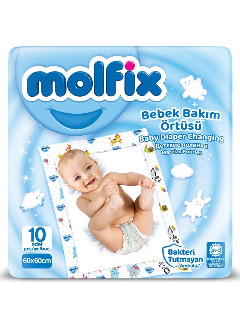 Molfix غطاء للعناية بالطفل KTYRA52 60X60 10 قطع 