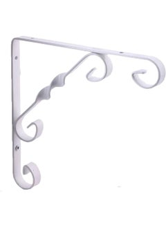 Eym Twisted 20 x 30 cm Decorative Under-Shelf Shelf Leg Console White  - Image 1