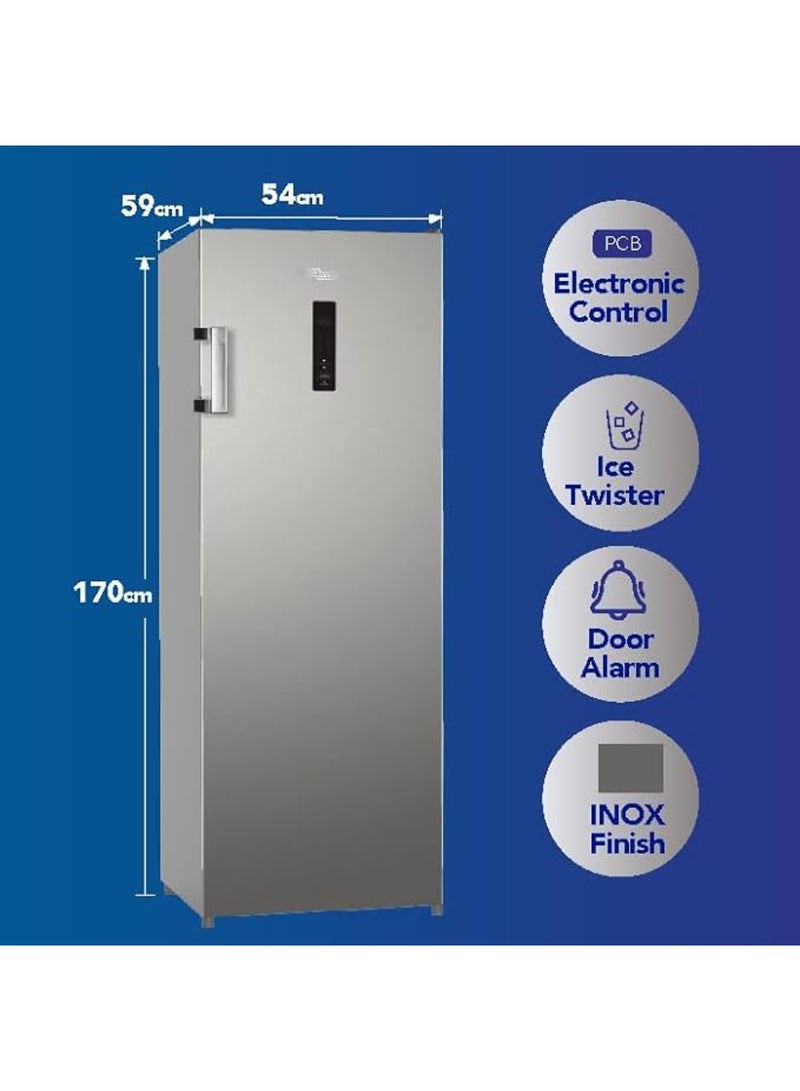 LG 414L Gross -324L Net Capacity Upright Freezer, Total No Frost, Linear Cooling, Smart Inverter Compressor 414 L 220 W GRB414ELFM Silver - Image 2