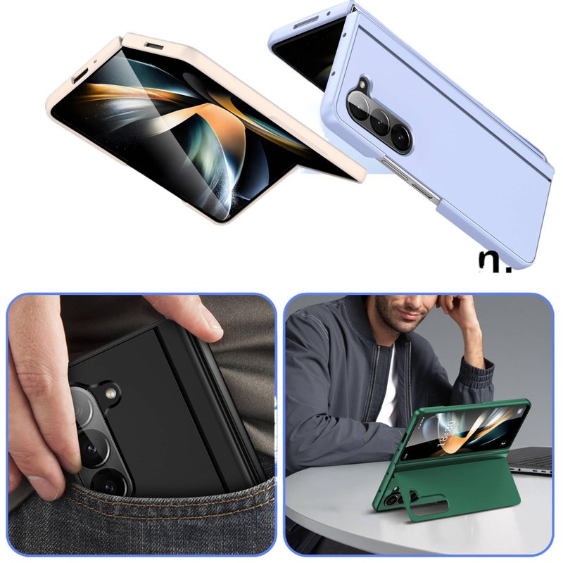 Protective Case | Shockproof Cover for Samsung Galaxy Z Fold 5 | Rose Gold PC - Image 5