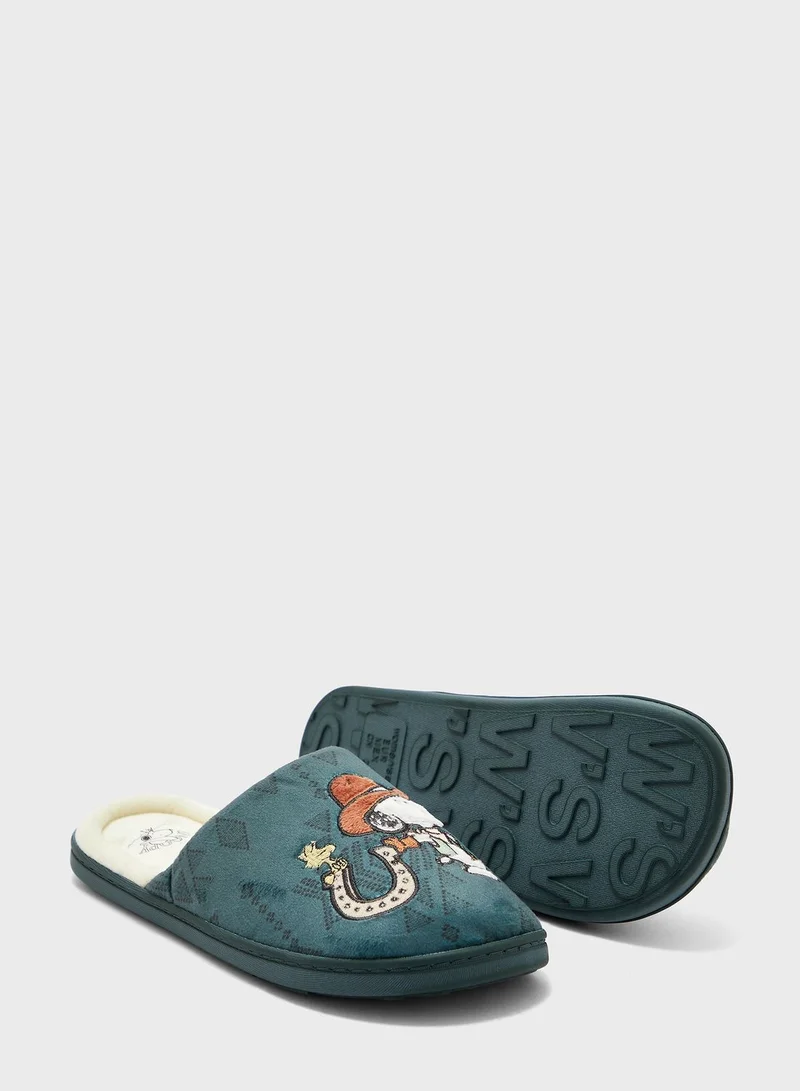 ومن سيكريت Fur Detailed Slip Ons