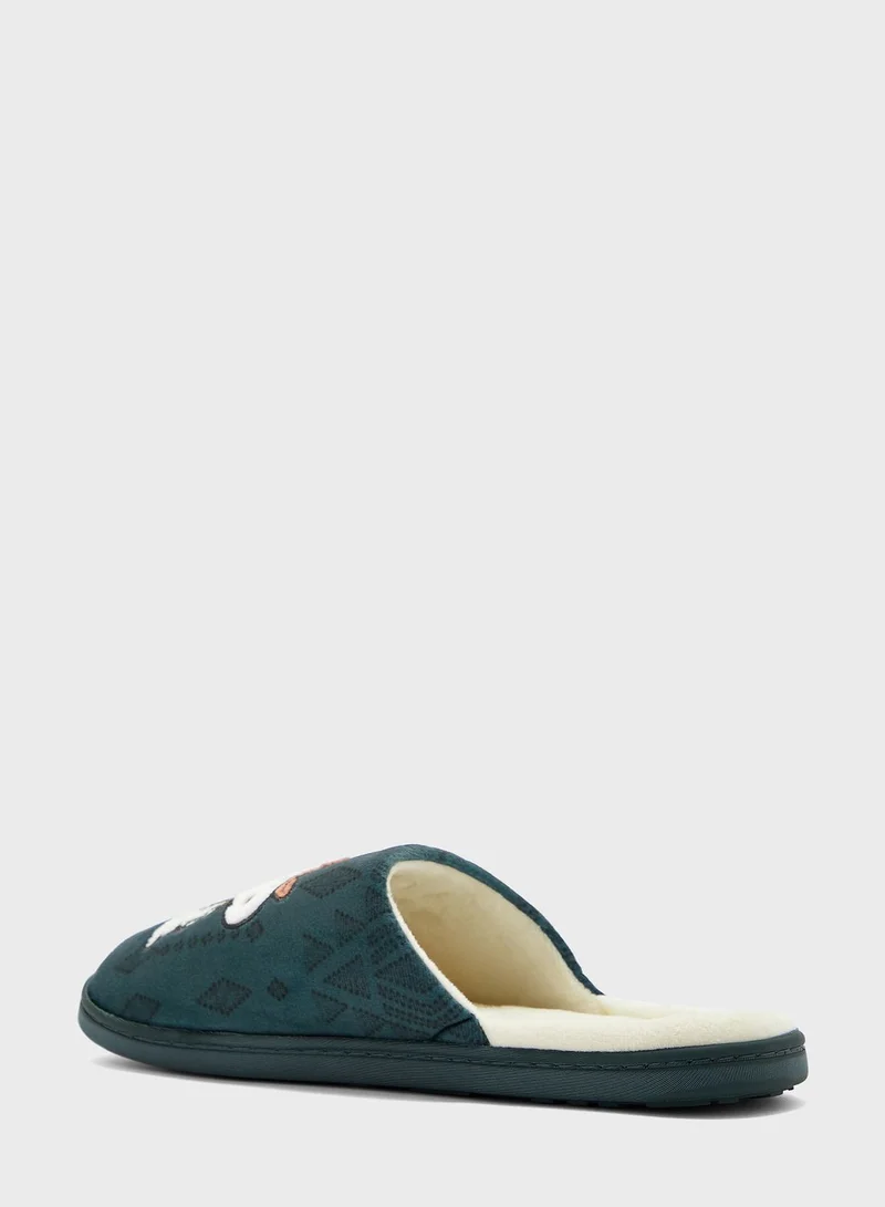 ومن سيكريت Fur Detailed Slip Ons