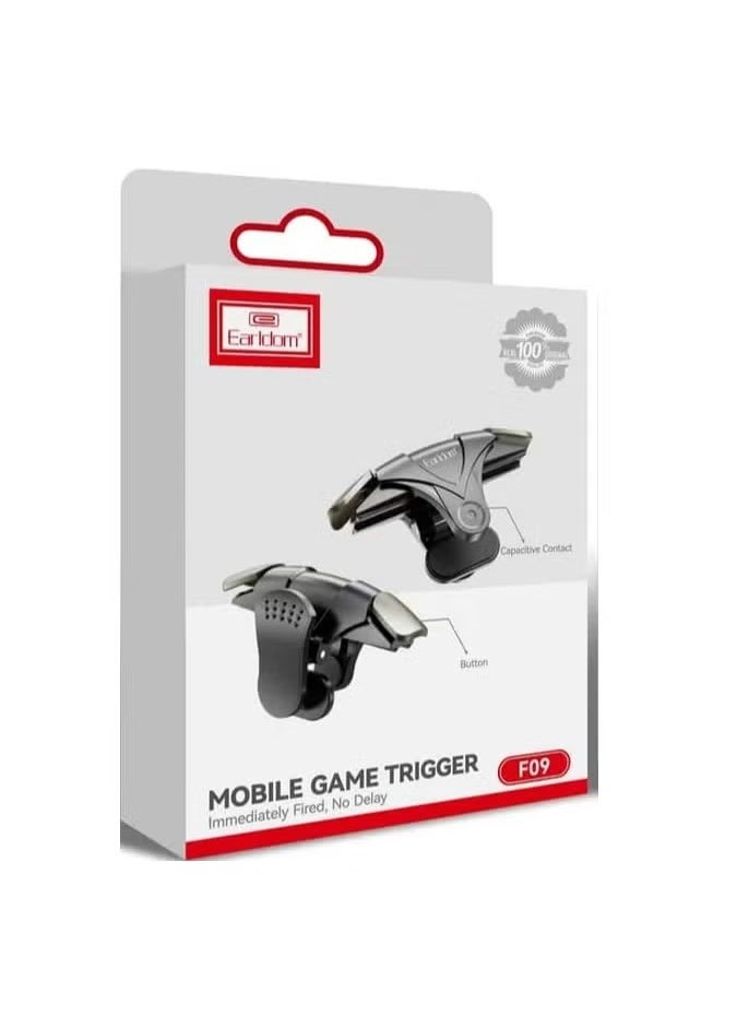 Earldom Earldom F09 Mobile Trigger Controller Shoot Fire Button Smartphone Mobile Game Triggers for iOS & Android  - Image 1