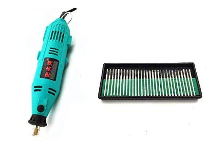 DIY Crafts Diy Crafts 11259 6935 Electric Rotary Tool Variable Speed Drill Grinder 30 Diamond Burr Tools, Multicolor  - Image 3